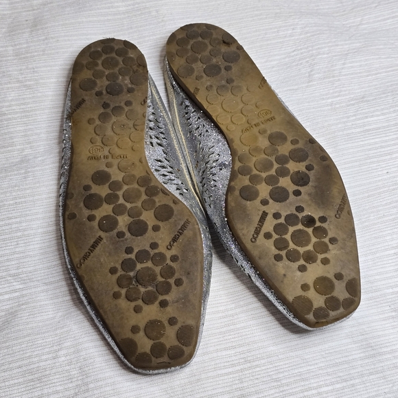 Jimmy Choo Metallic Silver Flats - Picture 3 of 4